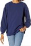 The Drop Kiko Дамска блуза с голямо деколте, син, XS НОВА, снимка 1 - Блузи с дълъг ръкав и пуловери - 39705056