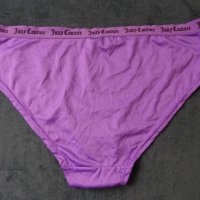 L лилави дамски бикини с лека лъскавина и лого на колана, снимка 5 - Бельо - 42708435