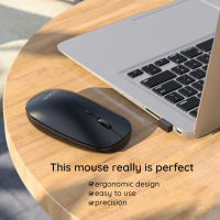 HOCO Безжична мишка - 2.4G, 800/1200/1600 DPI, 4D бутон - Бял, снимка 4 - Клавиатури и мишки - 44732031