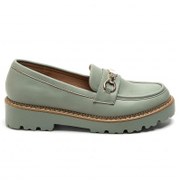 Дамски мокасини в зелен цвят, снимка 2 - Дамски ежедневни обувки - 44648349