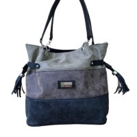 Дамска луксозна чанта тип торба в пастелни цветове 30х34см - различни цветове, снимка 1 - Чанти - 44490943