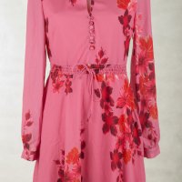 Розова рокля на цветя марка Jimmy Sanders, снимка 2 - Рокли - 30281762