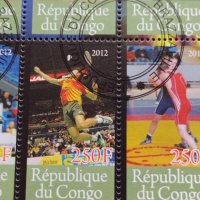 Пощенски марки чиста комплектна серия Олимпиада Лондон 2012г. Пощта Република Конго - 22463, снимка 7 - Филателия - 36663758