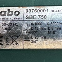 METABO SBE 750 - Двускоростна ударна бормашина, снимка 6 - Бормашини - 42896639