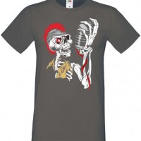 Мъжка тениска Sceleton singer,Изненада,Повод,Подарък,Празник, снимка 5 - Тениски - 37652711