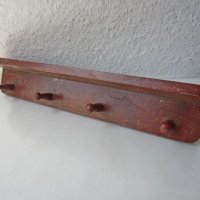 Стара дървена закачалка с рафтче отгоре, снимка 2 - Други ценни предмети - 29282140