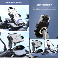 Универсална стойка за телефон, държач 360 градуса - Мото, Вело, Скутер, снимка 6 - Аксесоари за велосипеди - 44746985