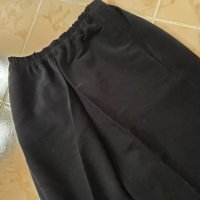 Висока талия черен панталон с ръб, снимка 2 - Панталони - 38751812