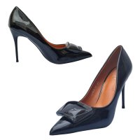 Обувки на ток - черен лак - 15797, снимка 1 - Дамски обувки на ток - 35880740