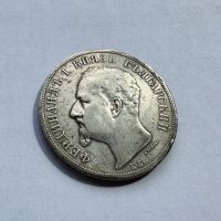 Сребарна Монета 5 лв 1892 година, снимка 5 - Нумизматика и бонистика - 40270425