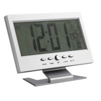 Електронен настолен светещ часовник дигитален термометър за стая бюро, снимка 9 - Други - 29181927