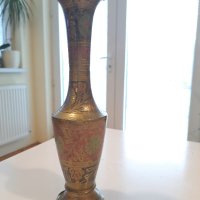 Стара метална ваза, снимка 4 - Антикварни и старинни предмети - 44319317
