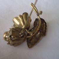 брошка роза 1950г , снимка 6 - Антикварни и старинни предмети - 40640760