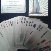 Позлатени карти за игра от Дубай, снимка 2 - Карти за игра - 31669499