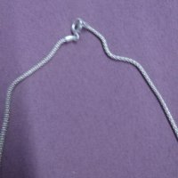 Сребърен синджир с висулка , снимка 2 - Колиета, медальони, синджири - 42206437