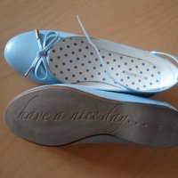 Детски сини обувки/балерини с каишка GRACELAND, снимка 1 - Детски обувки - 37967898