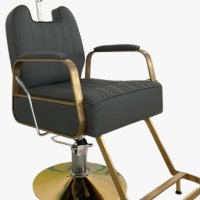 Бръснарски стол Neptuno - plateado/dorado - тъмно сив, снимка 5 - Бръснарски столове - 44144745