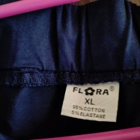 Тъмно син панталон FLORA  с лека еластичност , снимка 2 - Панталони - 40625153
