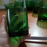 Ретро Термо чаши стинд зелено стъкло , снимка 4 - Антикварни и старинни предмети - 40552014