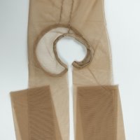 Нов телесен цвят чорапогащник с отворено дъно, снимка 6 - Бельо - 44340686