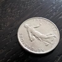 Монета - Франция - 1/2 (половин) франк | 1966г., снимка 3 - Нумизматика и бонистика - 29336589