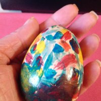 Голямо дървено,ръчно рисувано яйце, снимка 3 - Сувенири от дърво - 39835022