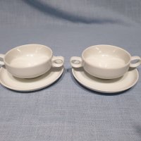 Порцеланов сет-чаши,купи с две дръжки Schonwald  Germany , снимка 1 - Сервизи - 35007476