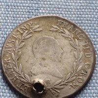 Сребърна монета 20 кройцера 1806г. Франц втори Будапеща Австрия 14955, снимка 1 - Нумизматика и бонистика - 42903554