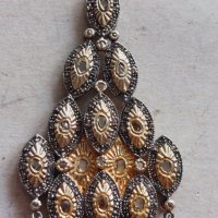 Дамско златно колие(медальон) с диаманти-злато,сребро , снимка 8 - Колиета, медальони, синджири - 42795288