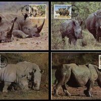 Свазиленд 1987 - 4 броя Карти Максимум - WWF, снимка 1 - Филателия - 38890417