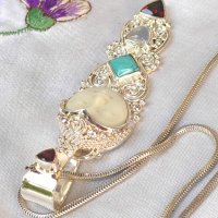 Уникален Сребърен Марков Vintage Медальон SAJEN Jewelry от Остров Бали, снимка 4 - Колиета, медальони, синджири - 42573034