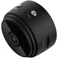 Мини Скрита Камера Smartis А9, Шпионска камера, Wireless, Full HD, Нощно виждане, Черен, снимка 4 - Камери - 37485989