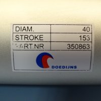 Пневматичен цилиндър DOEDIJNS Ø40x153 mm pneumatic cylinder, снимка 3 - Резервни части за машини - 38392173