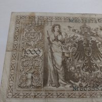 Райх банкнота - Германия - 1000 марки / 1910 година- 17937, снимка 9 - Нумизматика и бонистика - 31034877