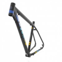 29er CROSS 46cm Alloy Frame Black Blue Orange Рамка, снимка 1 - Части за велосипеди - 37465072