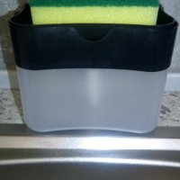 Органайзер за мивка-поставка за гъба с дозатор за препарат за миене на съдове, снимка 1 - Аксесоари за кухня - 36616322