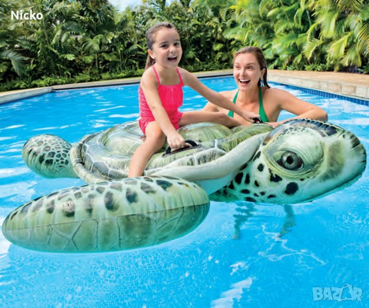 Надуваема играчка Костенурка INTEX Realistic Sea Turtle Ride-on, снимка 1