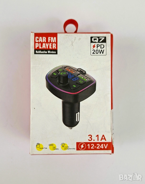 Нов Bluetooth FM трансмитер за автомобил, снимка 1