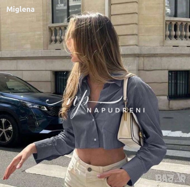 Дамска кроп риза, снимка 1