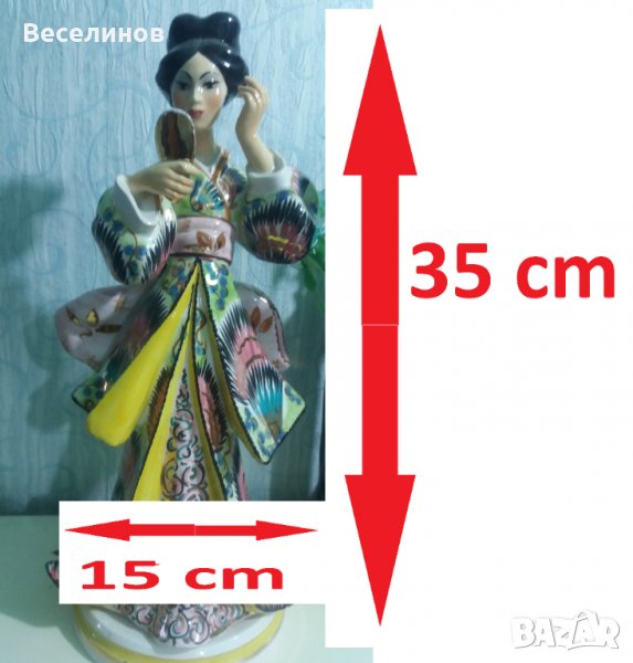 Статуетка статуетки на Японка - италиянски порцелан, снимка 1