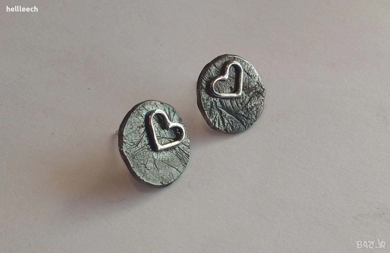 Сребърни обеци, снимка 1