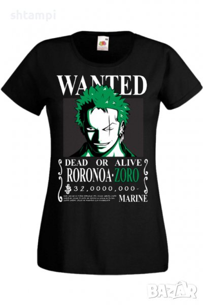 Дамска тениска One Piece Roronoa Zoro 01,Анимация,игра,Празник,Повод., снимка 1