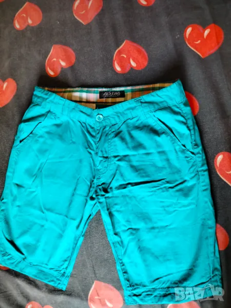 W32. КЪСИ МЪЖКИ панталони - Зелени, снимка 1