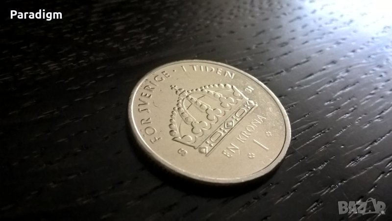 Mонета - Швеция - 1 крона | 2008г., снимка 1