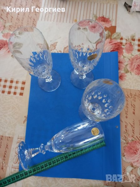 Кристални чаши за  шампанско , снимка 1