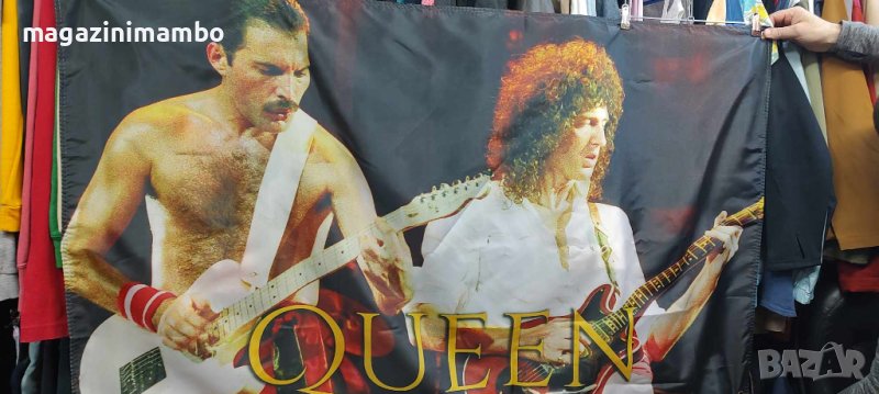 QUEEN on stage Flag-90 см -150 см, снимка 1