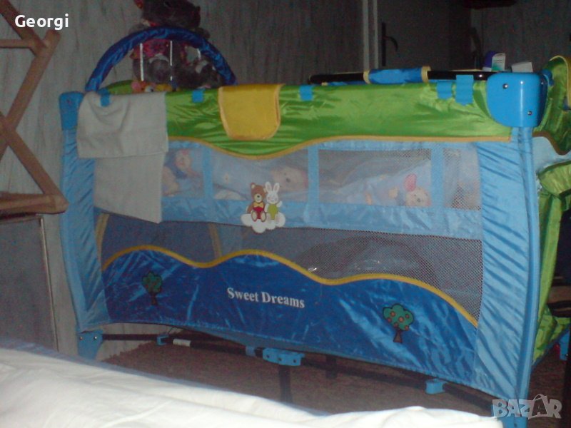 Детско легло сгъваемо, комбинирано на две нива продавам, снимка 1