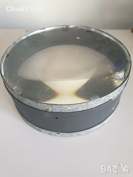 20см-4кг/голяма лупа-леща от оптичен уред/телескоп-прожектор-проектор, снимка 1