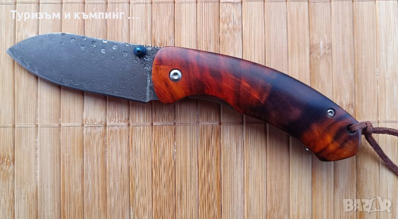 Джобно ножче с високо качество / дамаска стомана /, снимка 1