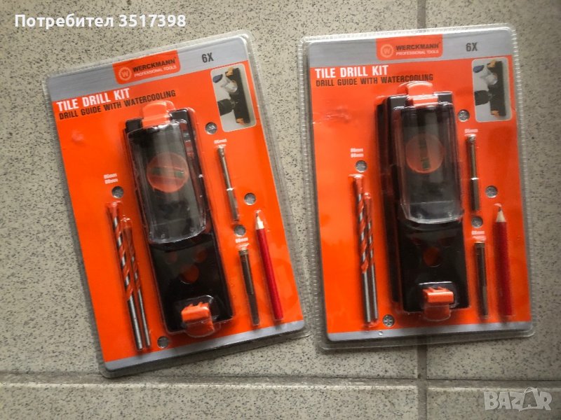 Шаблон за пробиване на плочки с вода , снимка 1